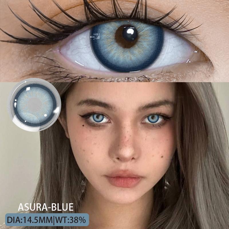 Eyeshare Natural Color Lens Eyes 2pcs Color Contact Lenses For Eye Blue Beauty Contact Lenses Eye Yearly Cosmetic Color Lens