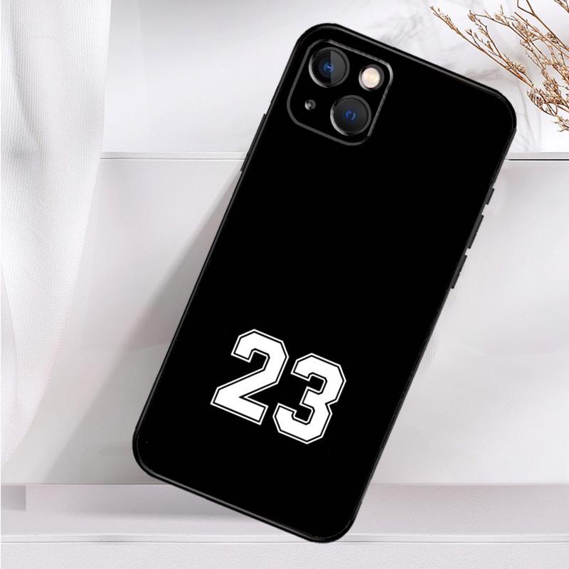 Чехол для телефона с баскетбольным номером 23 для iPhone 16 15 14 13 12 11 Pro Max Mini X XR XS Max 7 8 Plus