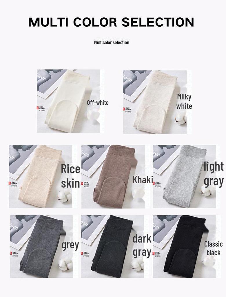 «Женские утягивающие леггинсы из хлопка с высокой талией — серые, универсальные для весны и осени»