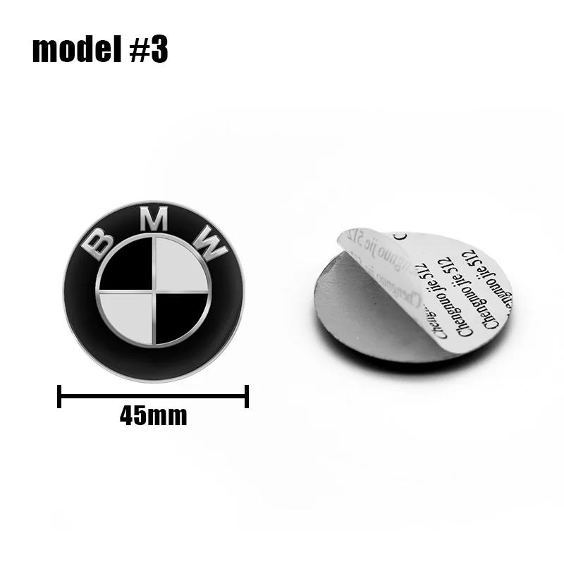1Pcs 45mm 47mm Car Steering Wheel Emblem Decals Badge Sticker For BMW E46 E90 E60 F30 F10 E39 E36 E87 F20 E90 E70 M3 M5 M6 G20 M BM5