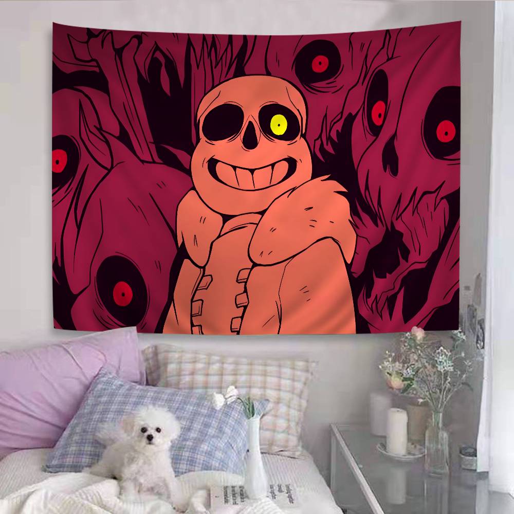 Undertale Красочный Гобелен Настенный Подвесной Хиппи Цветочный Настенный Ковер Декор для Комнаты в Общежитии Настенное Искусство Декор