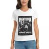 Женская футболка Pantera Хэви-метал группа Летние футболки с коротким рукавом Круглый вырез Хлопковые футболки Одежда Топы Уличная одежда