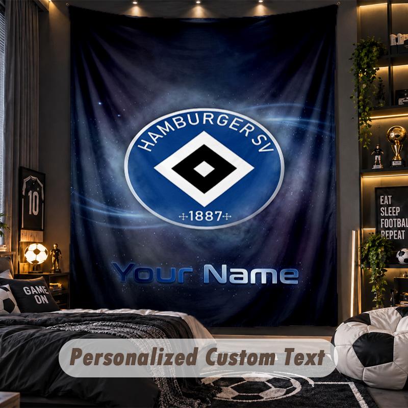TapestryHamburger SV Custom Name Text Personalized Wall Hanging Tapestry Home Wall Decor