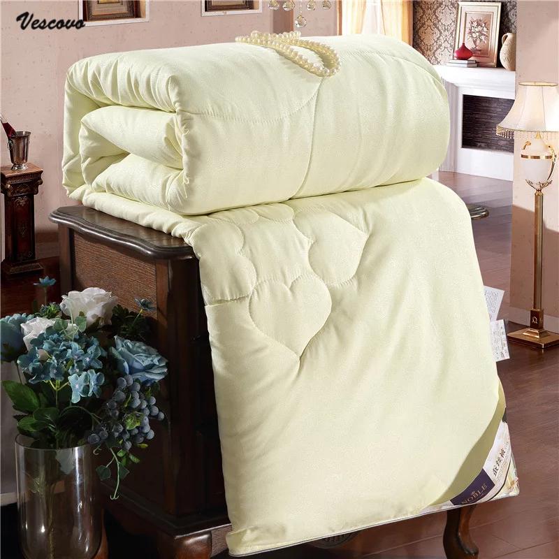 Mulberry Silk Quilts Warm Winter Duvet Insert Quilted Bed Comforter King Queen Full Twin Size Kid Bed Patchwork Blanket