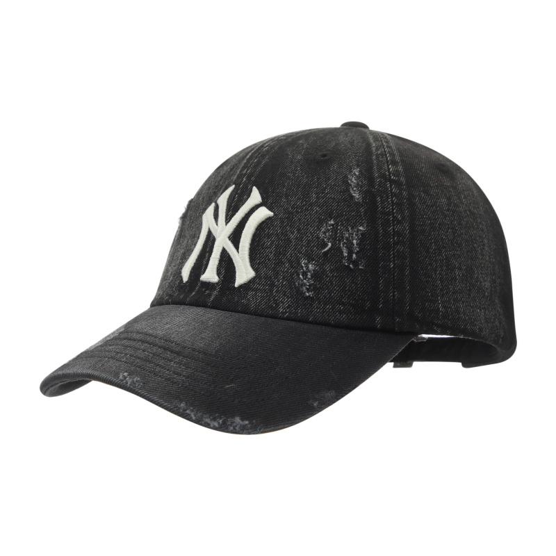 MLB Хлопковые Бейсболки New York Yankees Унисекс Черные Модные 3ACPB195N