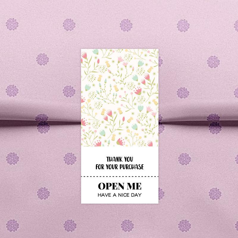 50 наклеек/в упаковке, Свежие маленькие цветочные наклейки, Наклейки «Спасибо», Коробка-самолетик, Запечатывающие наклейки, Упаковка для подарочной коробки, Декорация, Самоклеящиеся этикетки