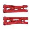 2pcs RC Car Swing Arm High Strength Alloy Rear Lower Suspension Arm for 1 24 RC Car Upgrade Parts Red