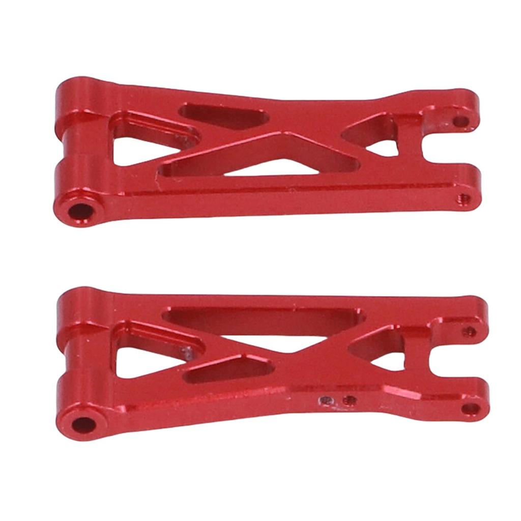 2pcs RC Car Swing Arm High Strength Alloy Rear Lower Suspension Arm for 1 24 RC Car Upgrade Parts Red