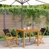 VidaXL Lot de 2 Chaises de Bistrot, Sièges avec Dossier, Chaises de Bar, Meubles de Jardin Terrasse Patio, Noir Bois 367678