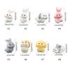 Cute Easter Rabbit Figurine Miniatures Delightful Look Suitable for Home or Office Display Fairy Garden Accessories