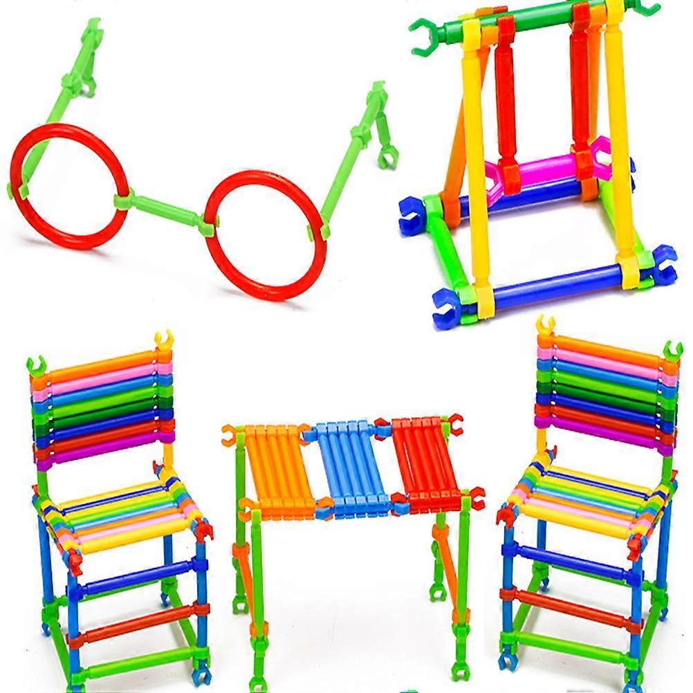 500 Pieces Kids Playset Educational Toy Smart Stick 3D Puzzle Toy Intelligence Toy