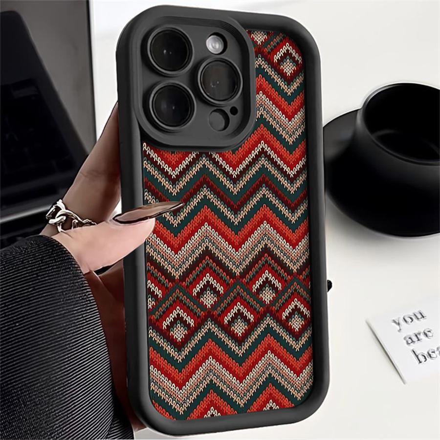 Ретро Бохо Стиль Чехол для iPhone 17 Pro Max 16 11 13 14 Air 17e 12 Pro 15 Plus Чехол для Телефона