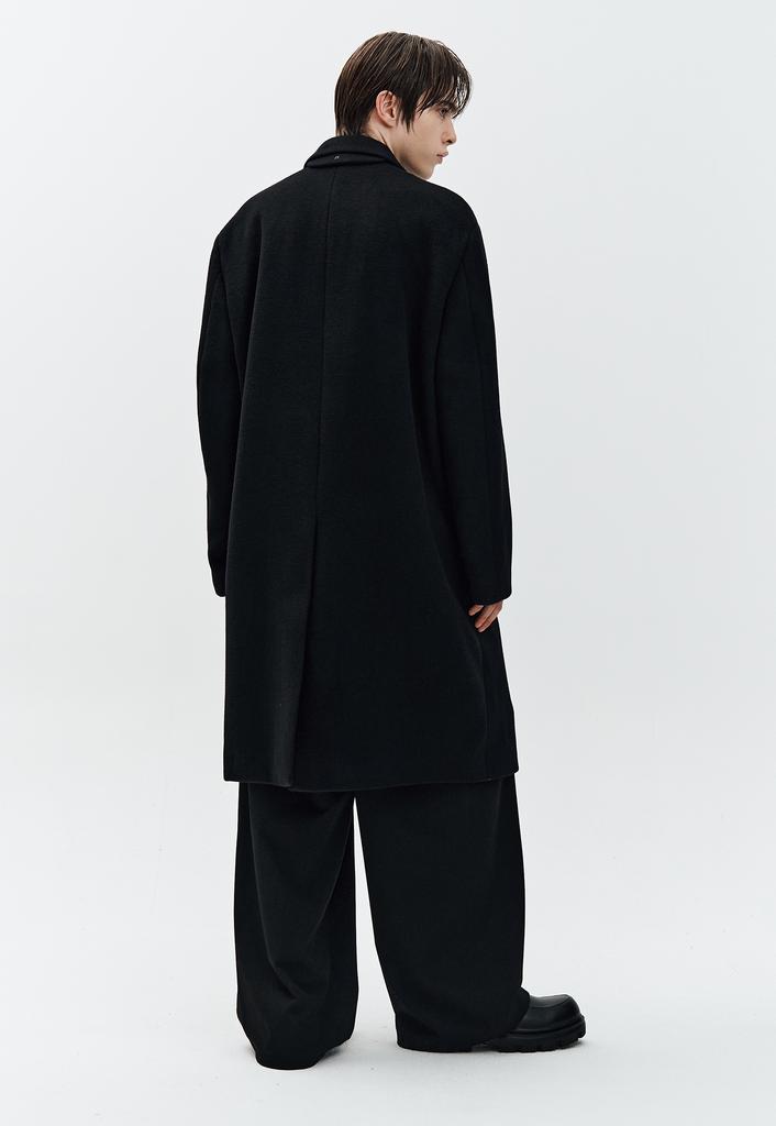 ZIOSONGZIO Timeless Two-Button Single Coat Black Zi6Ct701Bk