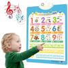 Настенная таблица с цифрами Говорящий плакат Интерактивный плакат для малышей Изучение алфавита Образовательный подарок для мальчиков и девочек Возраст Звуки букв