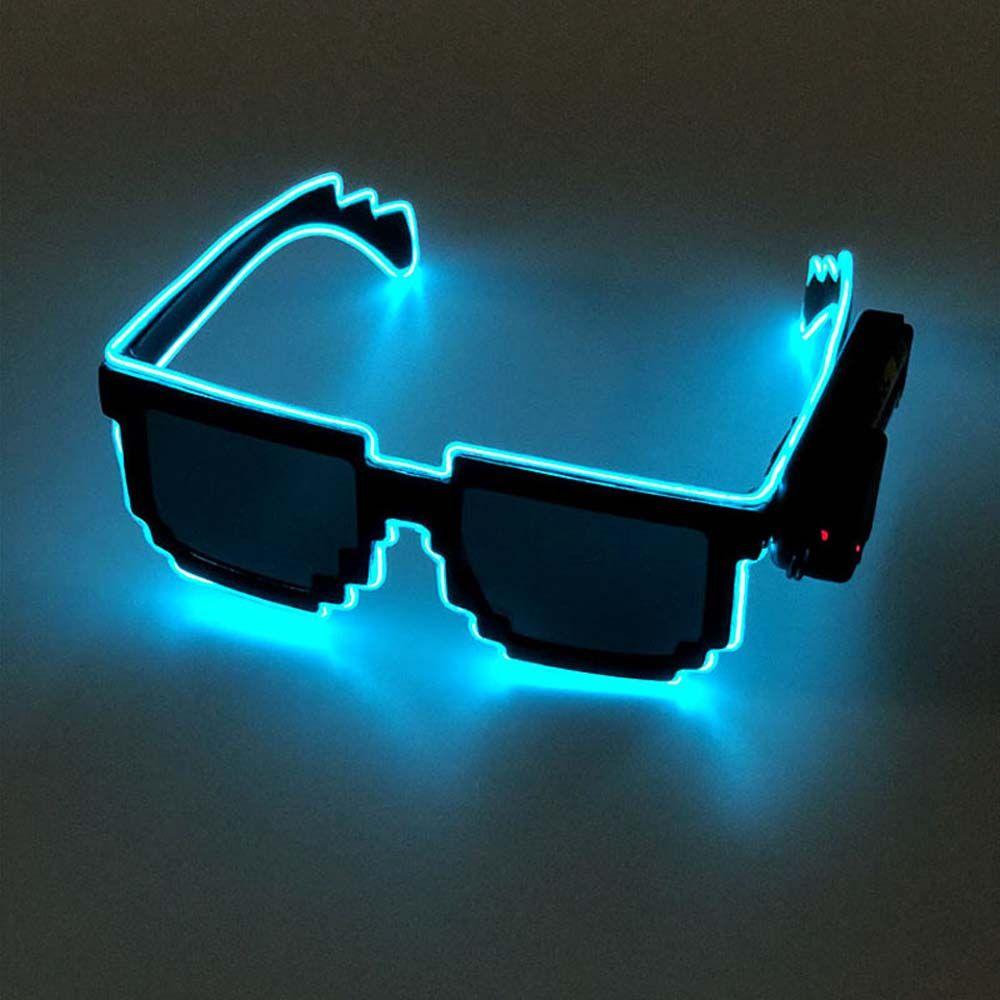 Bar Supplies Glowing Led Light Up Glasses LED Luminous Glasses Glowing Sunglasses Mosaic Glasses