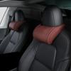 Для Tesla Model3/Y Подушка для шеи / подголовника Универсальная автомобильная подушка для шеи для отдыха Кожаная подушка для шеи Подушка из пены с памятью Аксессуар