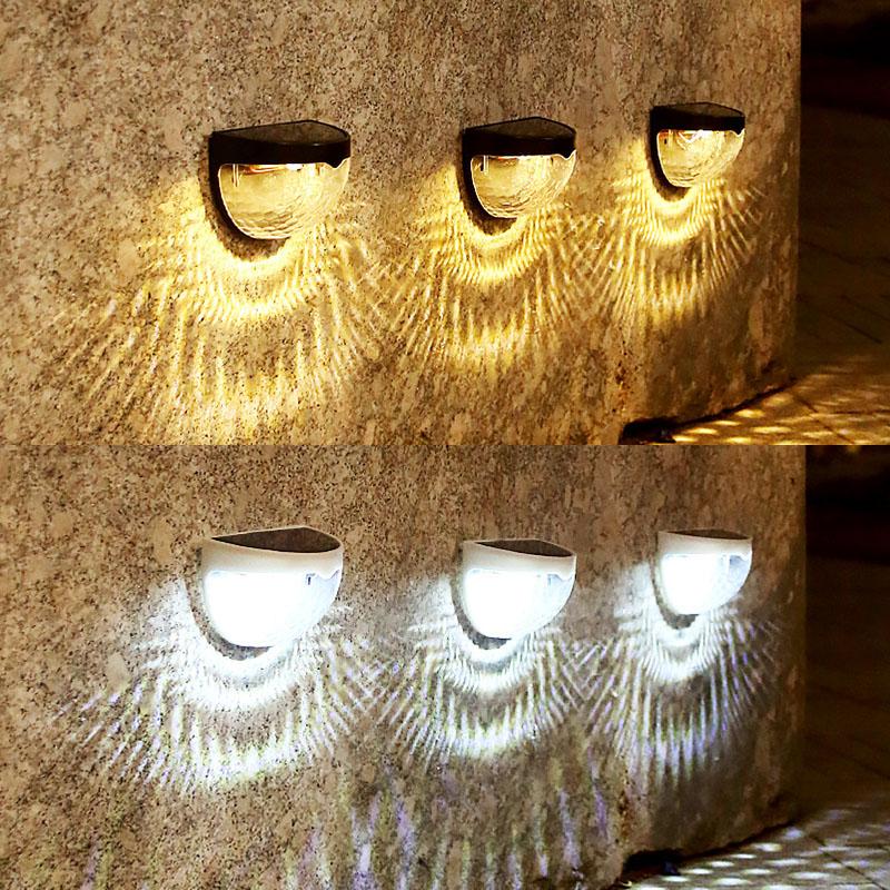 Хороший 6 светодиодный садовый солнечный светильник для ограждения, водонепроницаемый, настенный светильник для двора, декоративный