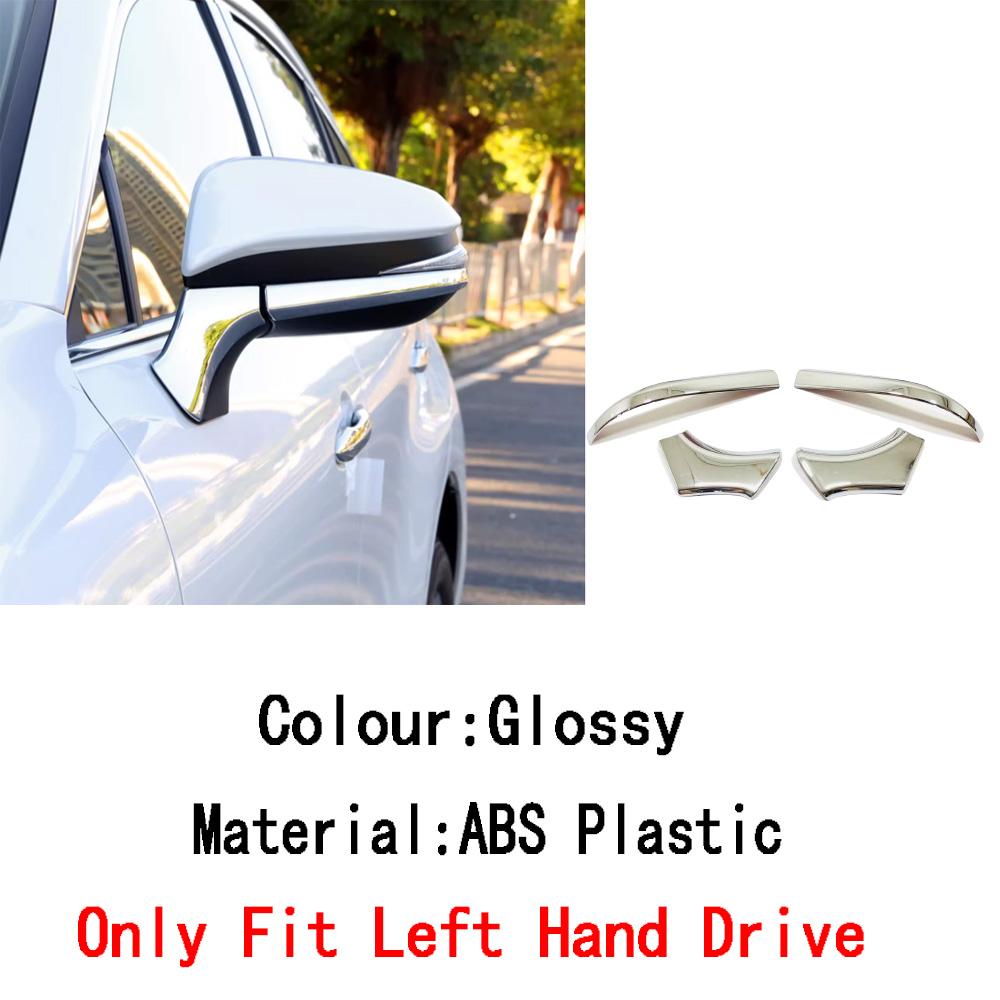For Toyota Venza/Harrier 2024 ABS/Steel Frame Side Rearview Mirror Strip Cover Trim Sticker Eyebrow Accessories