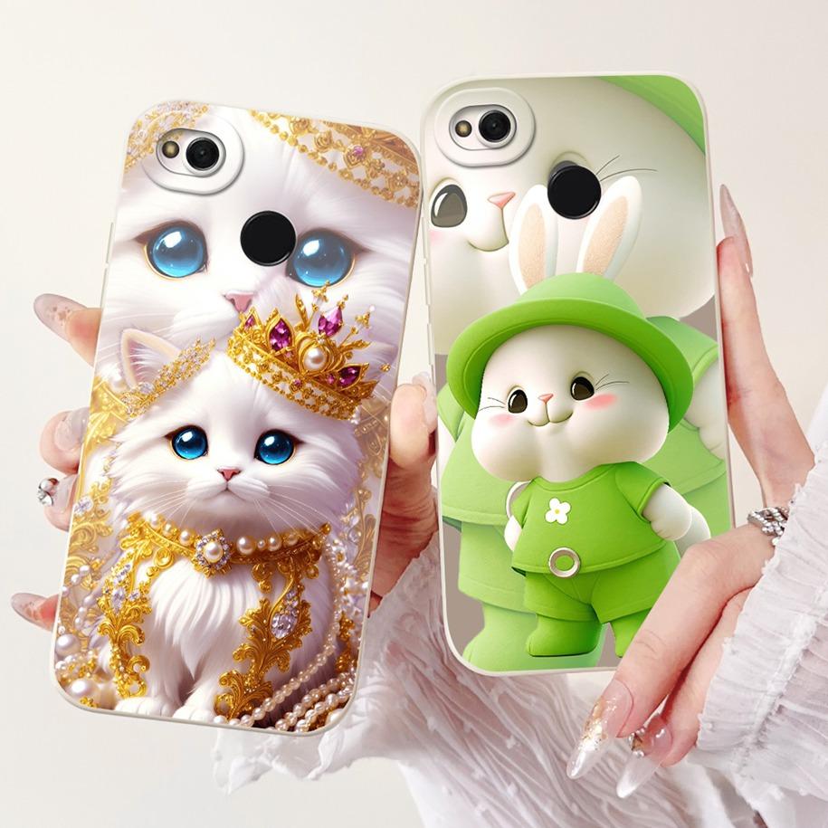 Чехол для Xiaomi Redmi 4X Милый Мультяшный Кролик Корона Кошка Мягкий Силикон Защитная Крышка для Линзы Для Xiaomi Redmi 4A 5A Redmi4X Чехлы