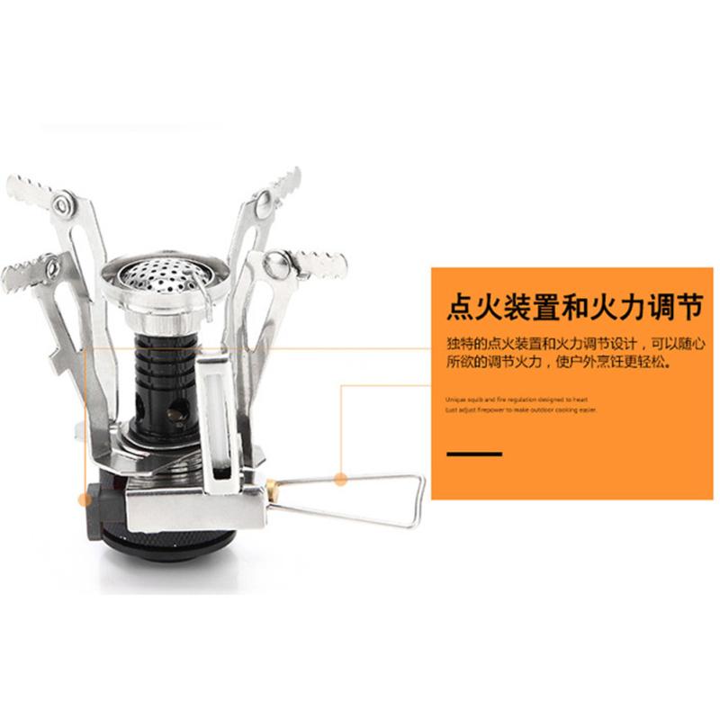 Мини газовая плита портативная складная из алюминиевого сплава газовая горелка для пикника на открытом воздухе для приготовления пищи кемпинговые принадлежности