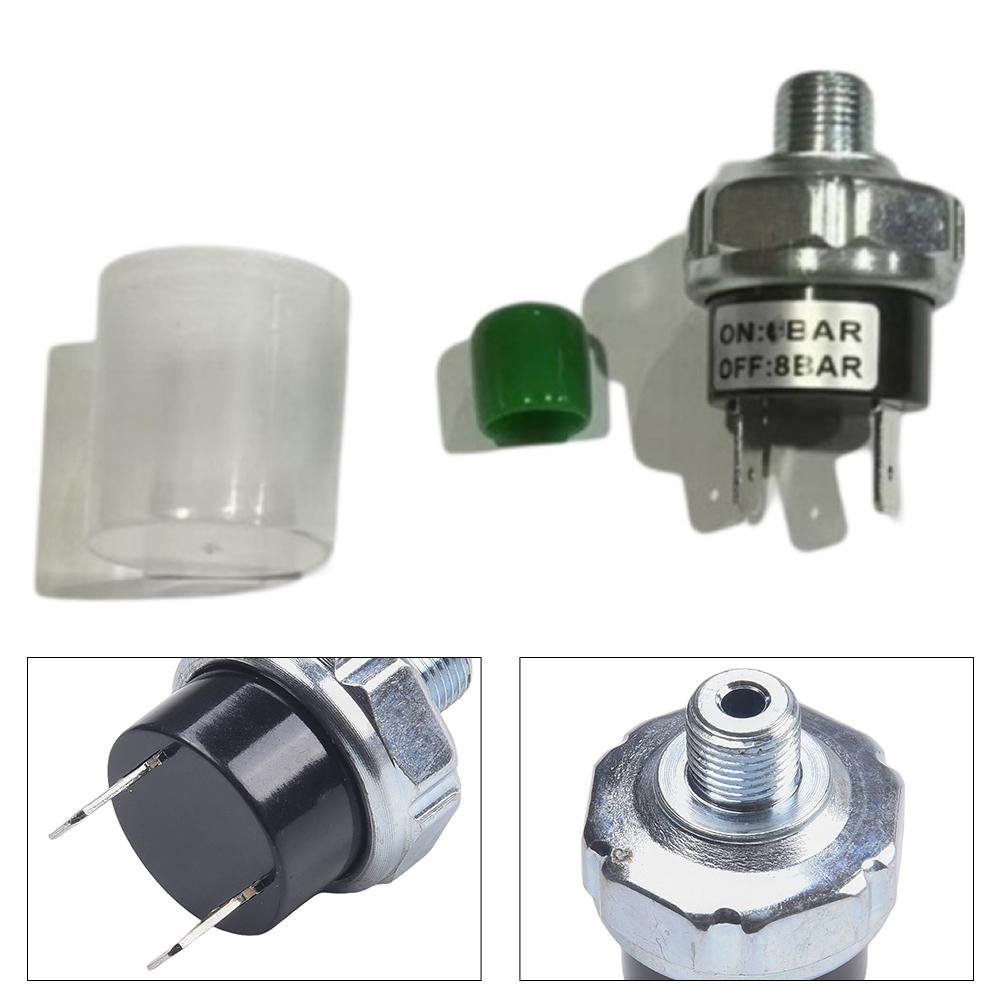 Reliable Air Compressor Pressure Control Switch with Dual Voltage Support Operates Efficiently from 12V to 24V DC Power Supplies