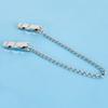 Silver Clamps with Chain Clip Adjustable Body Jewelry