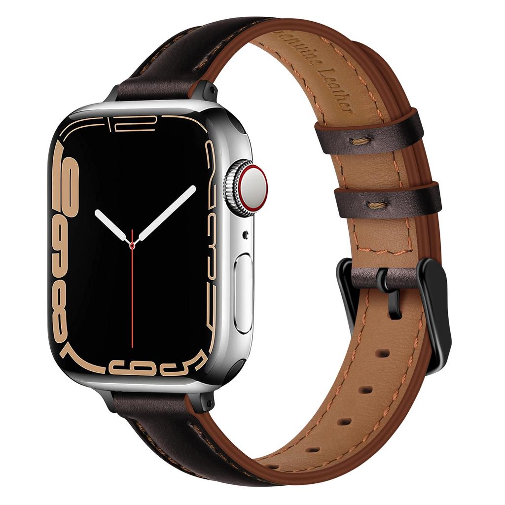 Ремешок из кожи для часов Apple Watch Band 38/40/41MM 42/44/45MM Браслет для iWatch 8 7 3 4 5 6 SE 49mm Smartwatch Аксессуары