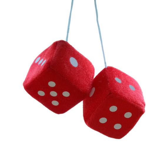 Подвеска в виде плюшевой игральной кости со шнурком, винтажное подвесное украшение для автомобиля, снятие стресса