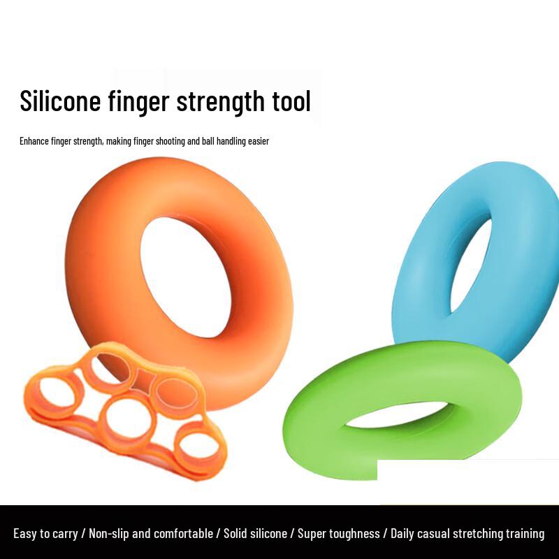 Silicone Hand and Finger Grip Strength Trainer Set