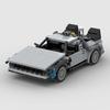 Машина времени MOC 30885 Назад в будущее Технический ДеЛореан Модель автомобиля Строительный блок Гоночный Кирпичный Игрушка Рождественский Подарок Город