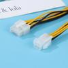 1Pc 4 Pin Male To 8 Pin Female Lead Extension To Cpu Power Converter Cable