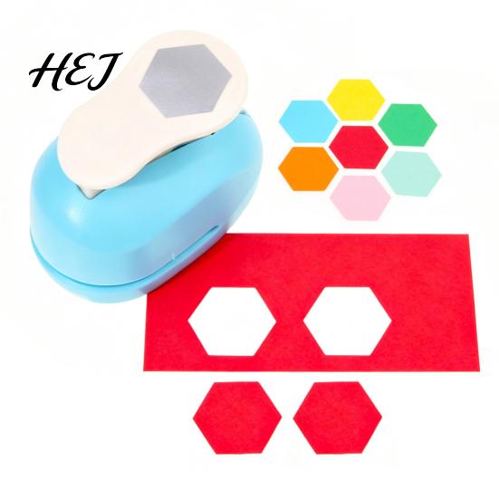 Ergonomic Paper Punch Hexagon for Crafts, Professional Hole Puncher, Scrapbook Metal Shape Puncher DIY Arts Cardboard, Greeting Cards Heavy Duty