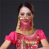 Polyester Belly Dance Veil Sequins Belly Dance Glitter Veil Dance Performance Accessories  Women