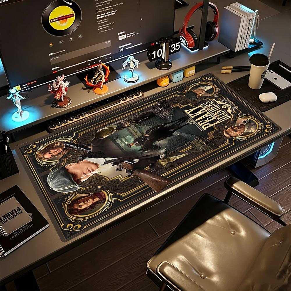 Tommy Shelby Large Mouse Pad Desk Mat Office Mouse Mats Non-Slip Rubber Base Perfect for Office Desktop Supplies School Home