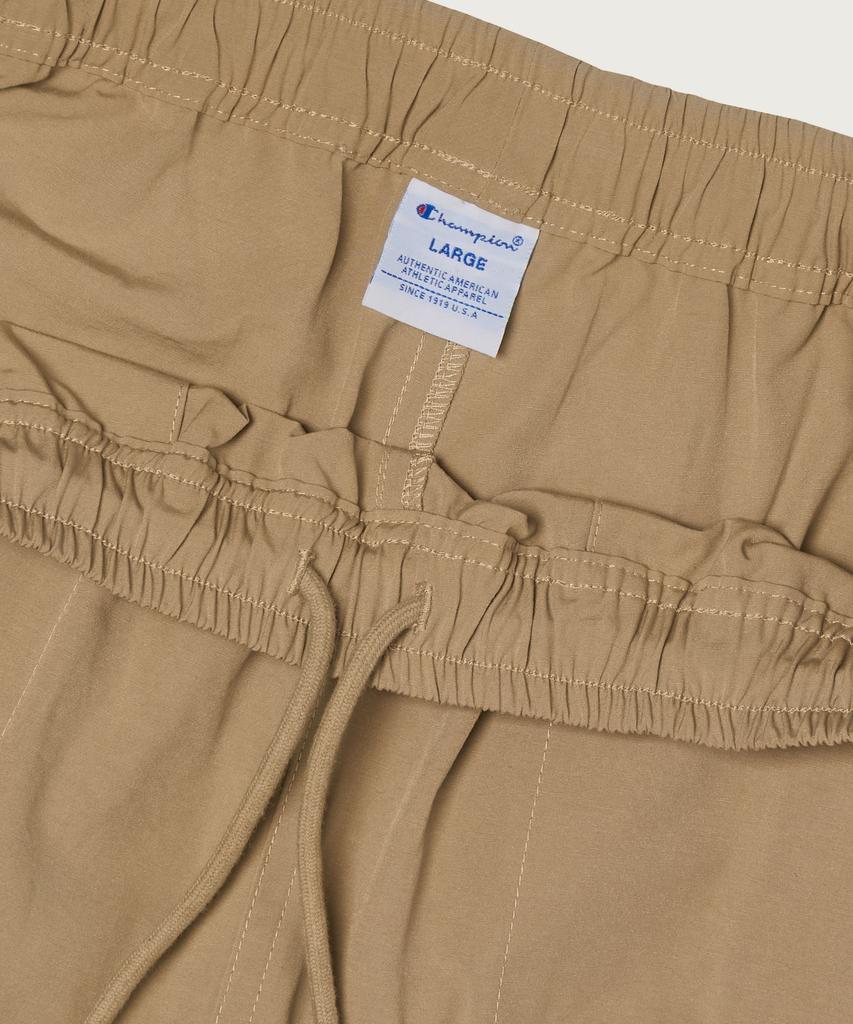Champion Плечевые шорты с тканым логотипом C, бежевые
