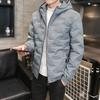 Зимняя теплая хлопковая одежда Мужская мода Повседневная хлопковая одежда с капюшоном Мужские куртки Утолщенная одежда из хлеба Кардиган