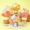Simple Pop Up Flower Basket Card Flower Basket 3D Card Blessings Thank You Card  Mothers Day