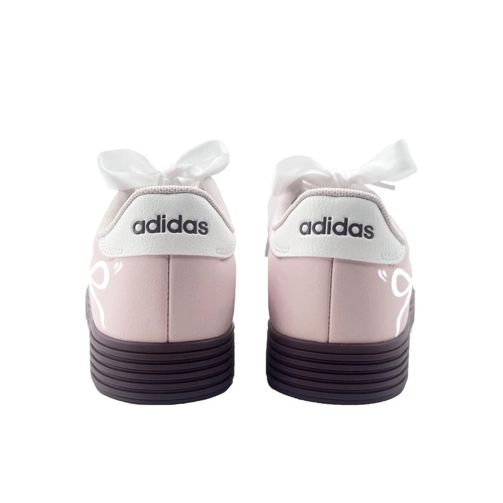 Adidas Daily 4.0 Silver Butterfly Abrasion Resistant Low top Skateboard Shoes Unisex Pink JR0080(tea641-)