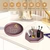 Silicone Tray for Bathroom Kitchen Decorative Counter Organizer for Soap Perfume Jewelry Keys Waterproof Non-Slip Dish Holder Dispenser Countertop