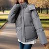Новое женское короткое пальто, свободная хлопковая куртка, зимняя модная толстая куртка с капюшоном, хлопковое пальто для тепла