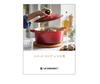 Le Creuset литой металлический эмалированный горшок, двуручный, чугунный, Cocotte Ronde, 20 см, шифоново-розовый, газовая духовка IH, можно мыть в посудомоечной машине
