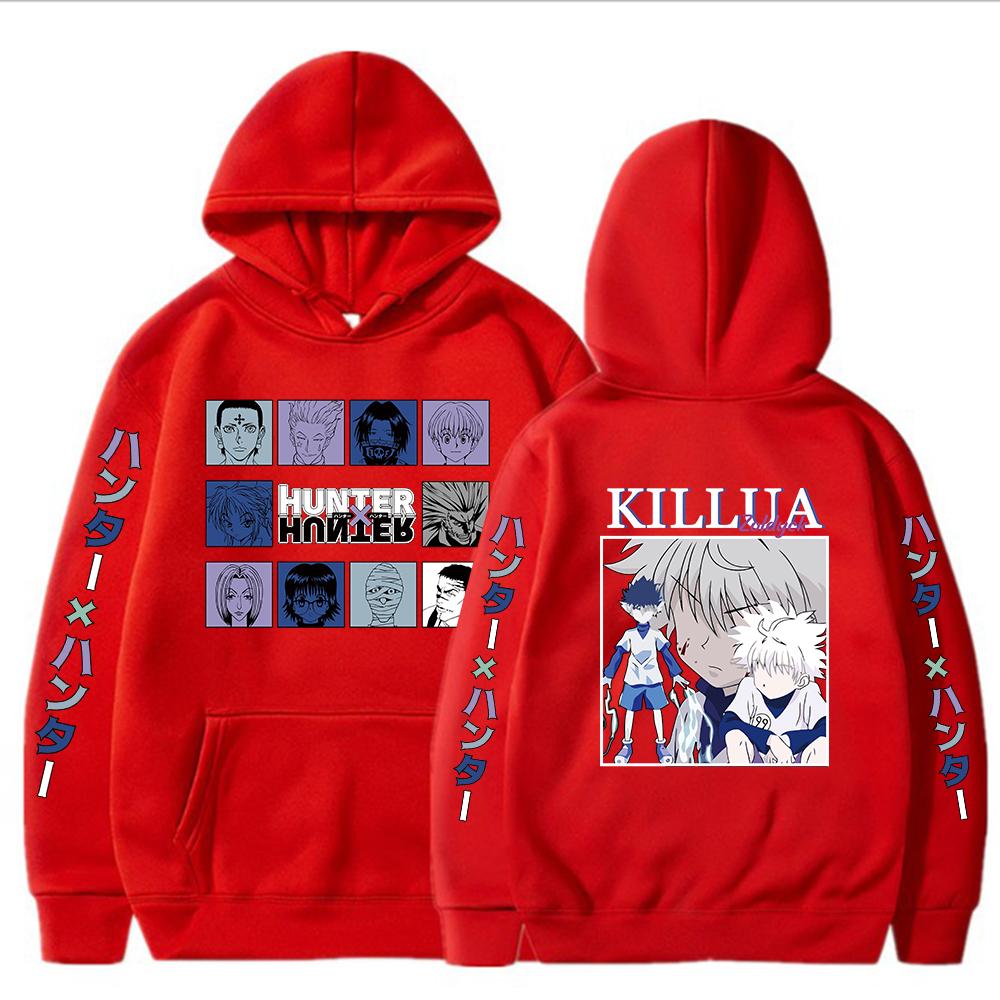Hunter X Hunter Аниме Печатный Мужской Женский Толстовка Harajuku Толстовки Хип-Хоп Свободный Пуловер Топы Одежда Мужской Уличная Одежда