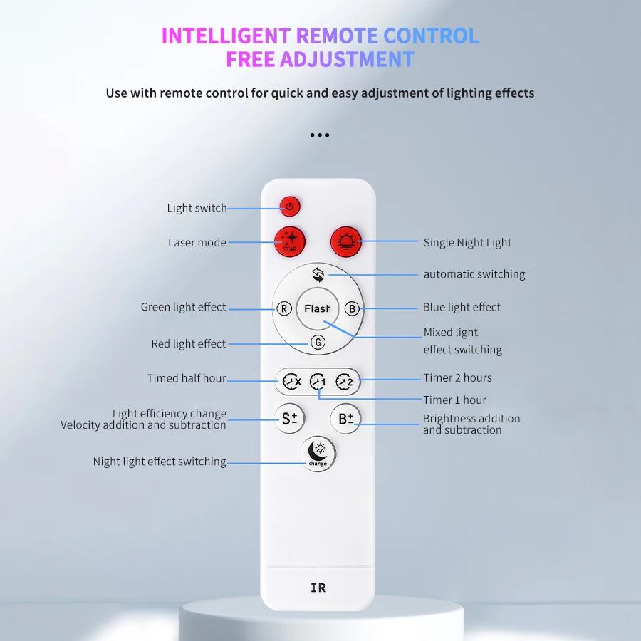 Астронавт Галактика Звездное небо Проектор Ночной Светильник Пульт Дистанционного Управления Ракета Туманность Проекционные Лампы Для Спальни Рождественский Подарок Детям