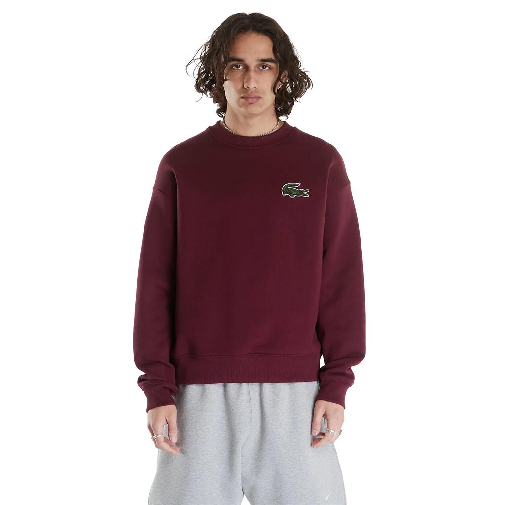 Lacoste Mens Fleece Loose Fit Sweatshirt