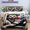 3pcs Duvet Cover Set (1*Duvet Cover + 2*Pillowcase, Without Core), Harley Quinn Joker Print Bedding Set, Bedroom Decor, All‑Season, Birthday Gift