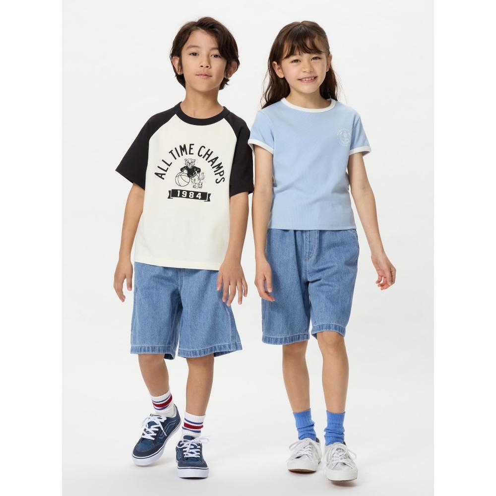 Uniqlo Kids Painter Easy Fiff Pants  Denim 