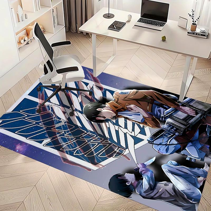 Attack on Titan Printed Absorbent Washable Carpet, Non-Slip Bathroom Mats, Kitchen Rugs, Yoga Mat,Living Room Entrance, Camping Picnic Rugs