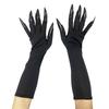 Women Trendy Halloween Long Nails Gloves Creative Cosplay Hand Sleeves Witch Arm Warmers