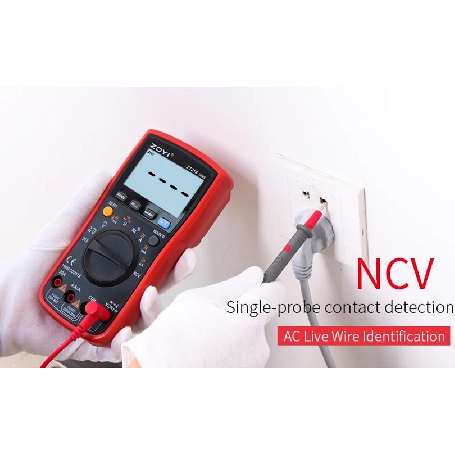 ZOYI Digital multimeter ZT-219 features four-digit semi-true RMS high-precision full-gear anti-burn multimeter 19999counts