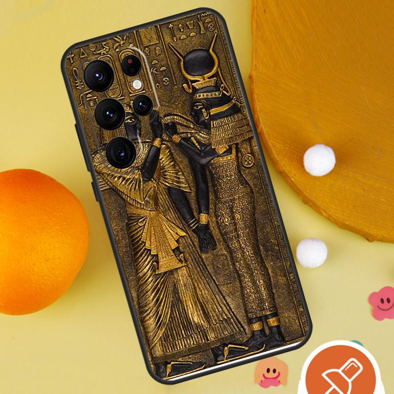 Чехол для телефона с муралом Фараона Египта для Samsung Galaxy S25 Ultra S24 S23 S22 Ultra S9 S10 S20 Plus S21 FE Funda Чехол